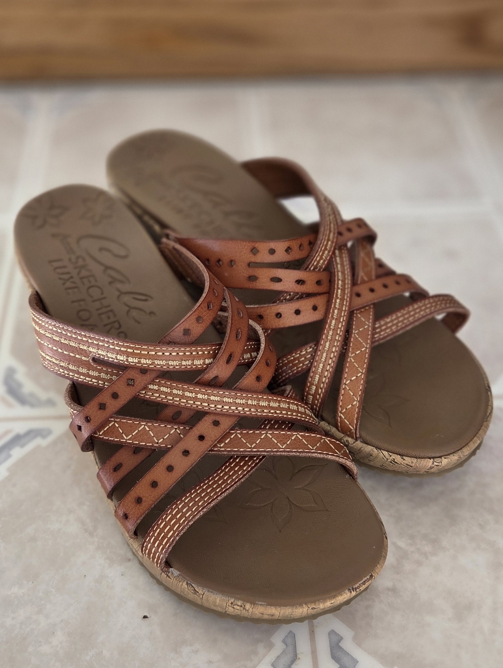 Cali Sketchers Beverlee Wedge Sandal